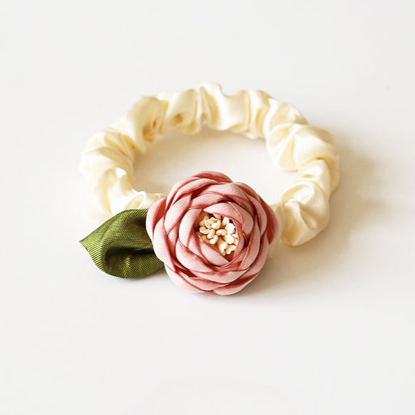 Rose Hair Tie, 2024 New High-end Stylish Hair Loop,Graceful Elastic for Women's Hairstyles