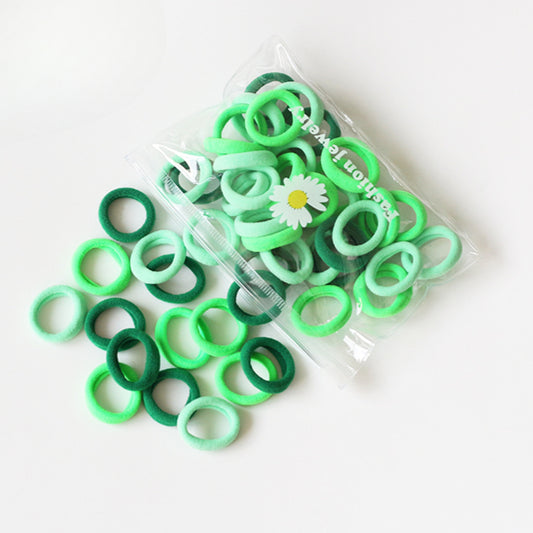 50-Pieces Seamless Hair Tie for Girls - High Elasticity Non-Damaging Hair Band, Elastic for Tying Hair, Hair Holder and Accessory