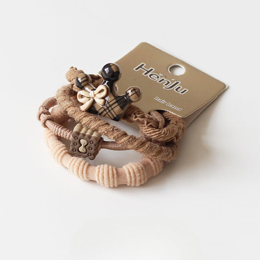 Crown Bow Hair Ties, High-Elasticity And Durable For Women To Tie Hair