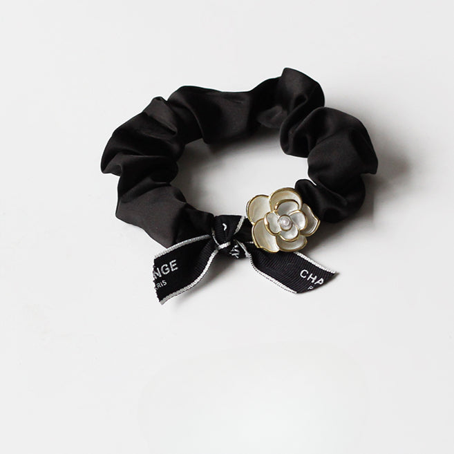 Camellia Hair Tie - Trendy Elegant Hair Accessory, 2024 New High-End Elastic Band for Women's Hair Ties