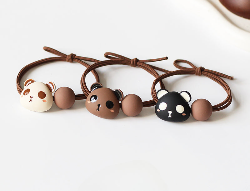 Panda Hair Tie Women Simple Elegant Trendy Elastic Durable Ponytail Band