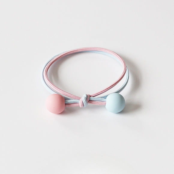 Dual-Tone Pearl Hair Tie, Cute And Durable Elastic Hair Accessory.