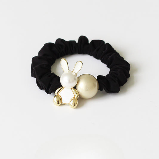 French butterfly hair ring, , head rope, ponytail hair rope, high-quality sense of leather bands, high elasticity and durability