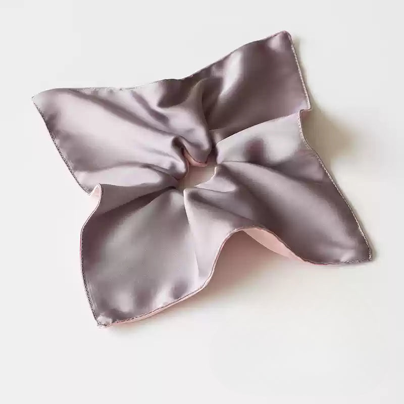 Silk Scarf French Retro Hair Tie - Korean Trendy New Premium Hair Band and Elastic for Women