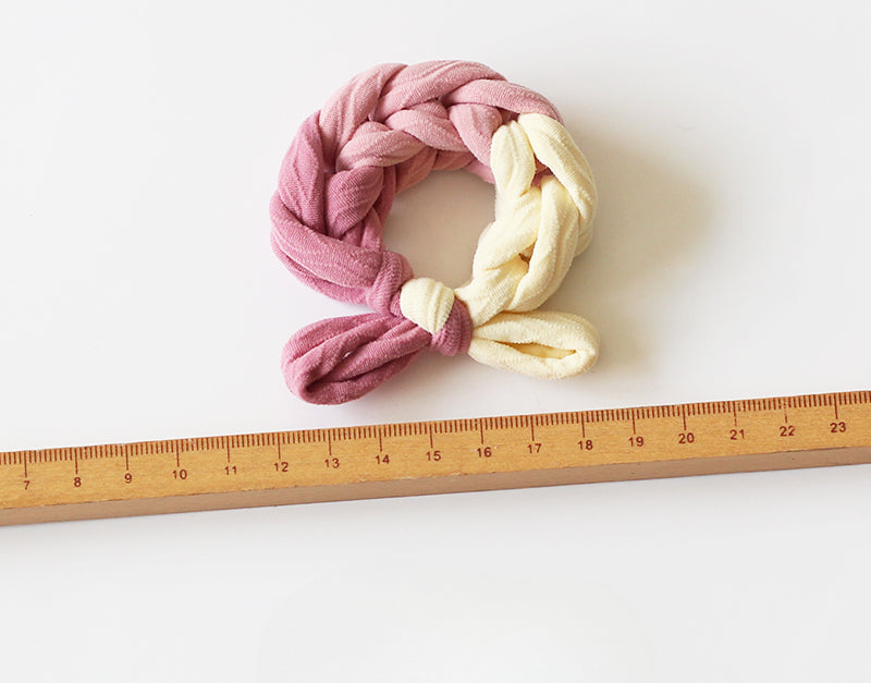 Sweet Dual-Tone Hair Tie - 2024 New Premium Hair Accessory, High Elasticity Durable Elastic Band for Bun Hairstyles