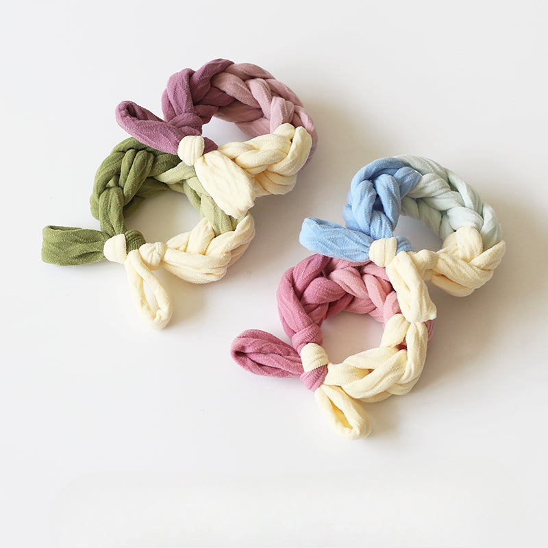 Sweet Dual-Tone Hair Tie - 2024 New Premium Hair Accessory, High Elasticity Durable Elastic Band for Bun Hairstyles
