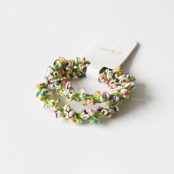 Colorful Bead Hair Tie, High Elasticity Durable Hair Band for Women, 2024 New High-end Hair Loop Accessory