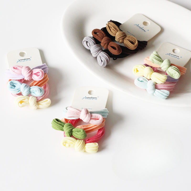 Set Of Three Seamless Hair Ties, Cute And Stylish For Tying Hair