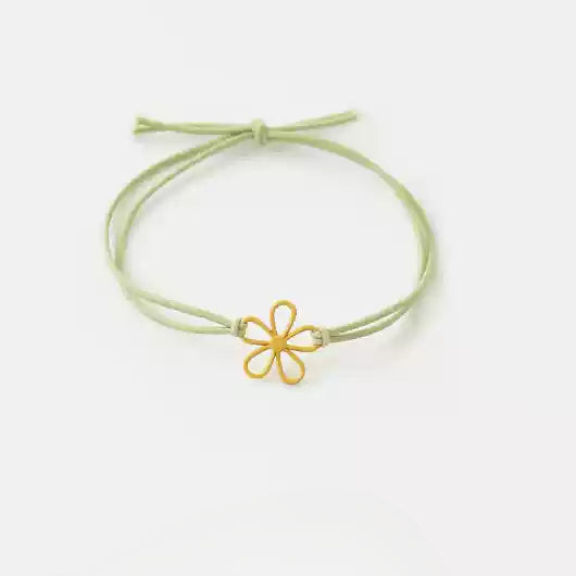 Fresh and Elegant Hair Ties for Women - Korean Trendy Hollow Flower Minimalist Hair Loops and Ponytail Elastic Bands