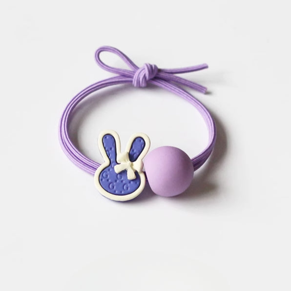 Periwinkle Blue Elastic Bands, Japanese and Korean Inspired Elegant Hair Ties for Women's Hair Loops