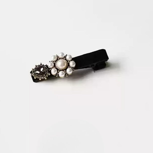 Baroque Hair Clip Side Trendy New Vintage Bangs Clip Elegant Hair Accessory