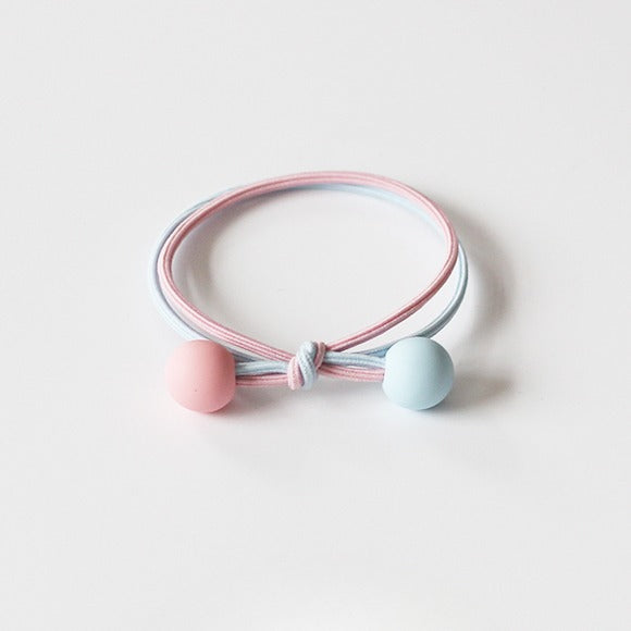 Dual-Tone Pearl Hair Tie, Cute And Durable Elastic Hair Accessory.