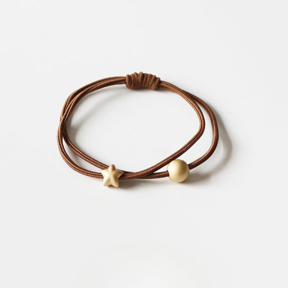 Simple Double-Layer Hair Ties, High-Elasticity And Durable For Women To Tie Hair