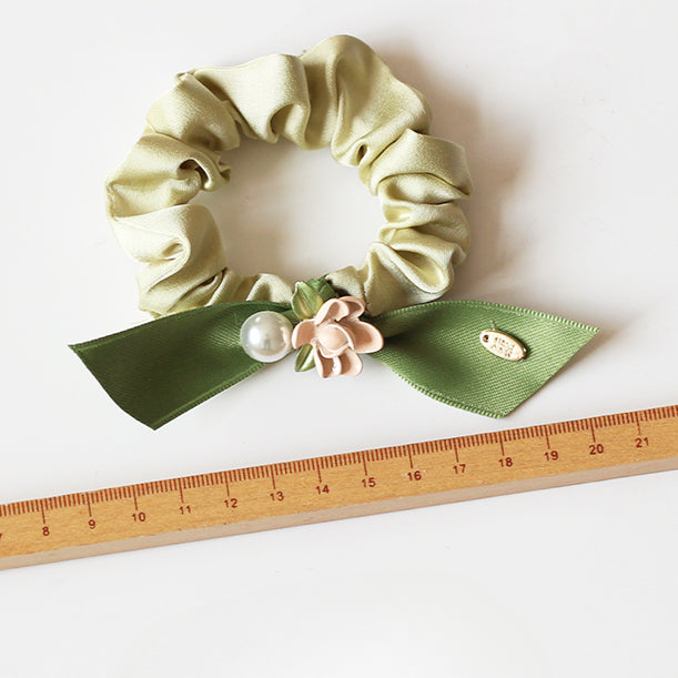 Rose Large Intestine Hair Tie - Trendy Elegant Elastic Band for Women's Hair Ties, Premium Hair Accessory