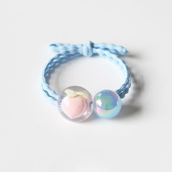 Crystal Fruit Hair Tie, 2024 New High-end Stylish Hair Accessory, Cute Elastic for Women's Hairstyles