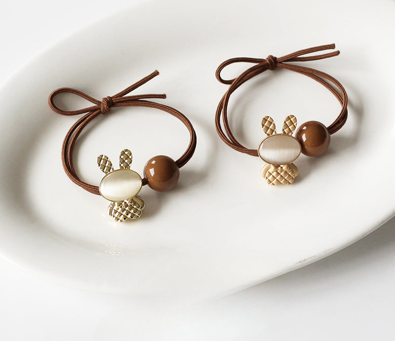 Bunny Hair Tie - Trendy Elegant Elastic Band, High Elasticity Durable Hair Tie for Women, Exquisite Japanese and Korean Inspired Hair Holder