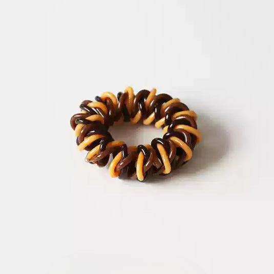 Coiled Telephone Cord Hair Tie - Trendy Elegant Elastic Band for Women, High Elasticity Durable Hair Ties for Tying Hair