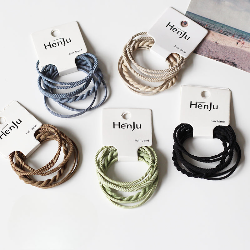 Set Of Four Hair Ties, High-Elasticity And Durable For Women To Tie Hair