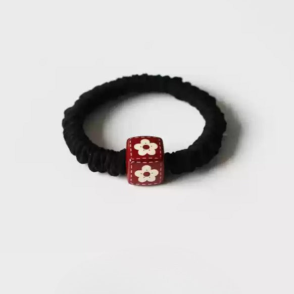 Square Hair Ties - Trendy Elegant Ponytail Elastic Bands, Thick High Elasticity Durable Hair Ties for Tying Hair