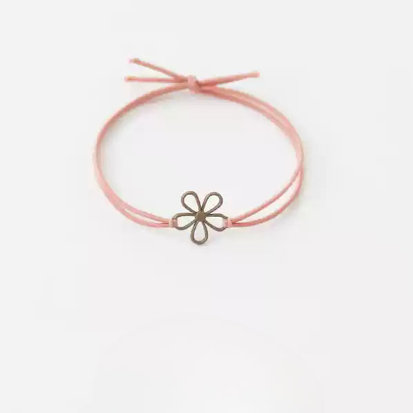 Fresh and Elegant Hair Ties for Women - Korean Trendy Hollow Flower Minimalist Hair Loops and Ponytail Elastic Bands
