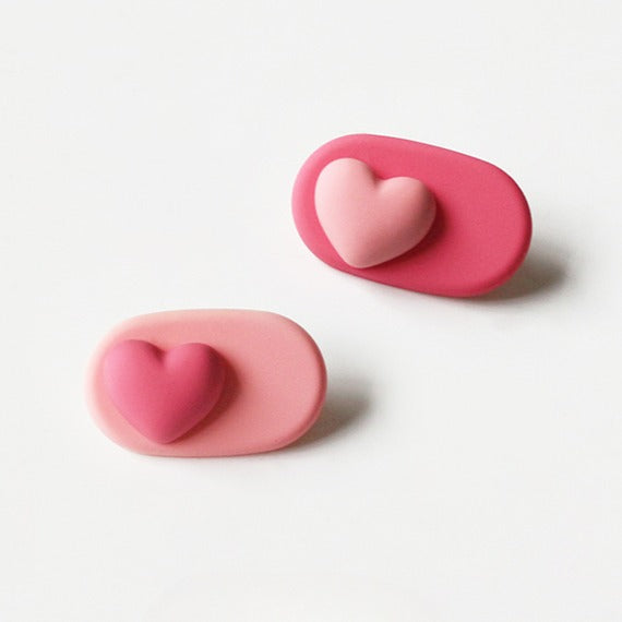 Pink Hair Clip Cute Side Accessory Playful Design For Women Girly Hairpin