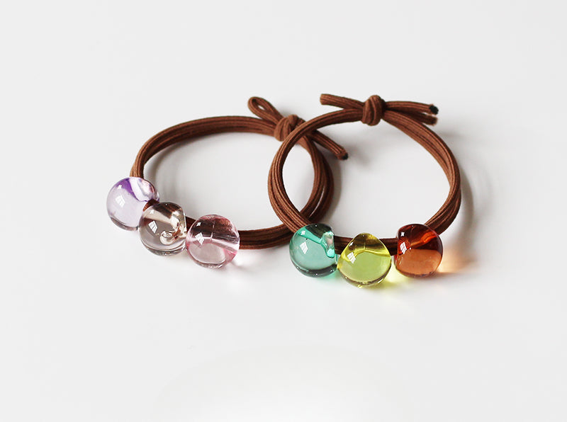 Crystal Clear High Ponytail Hair Tie - 2024 New Premium Hair Loop, High Elasticity Durable Elastic Band for Hair Ties