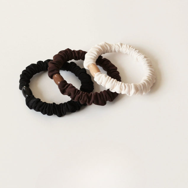 Elegant Hair Ties - Simple Elastic Bands for Women's Hair Ties and Ponytail Holders(Three-Piece Set)