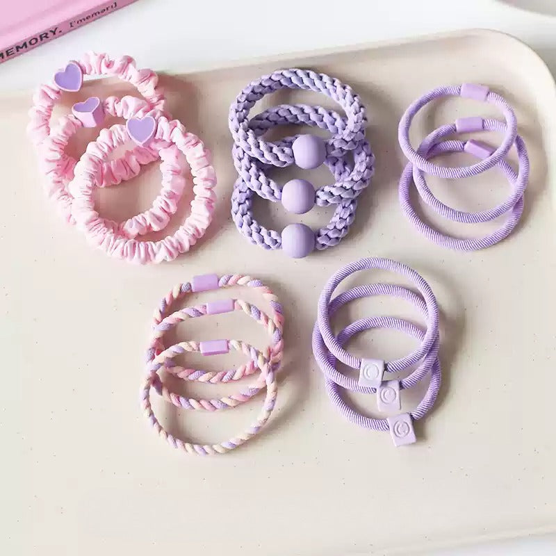 Fresh Large Intestine Hair Tie - 2024 New Premium Hair Loop, Elastic Band for High Ponytails(Five-Piece)