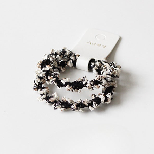 Colorful Bead Hair Tie, High Elasticity Durable Hair Band for Women, 2024 New High-end Hair Loop Accessory