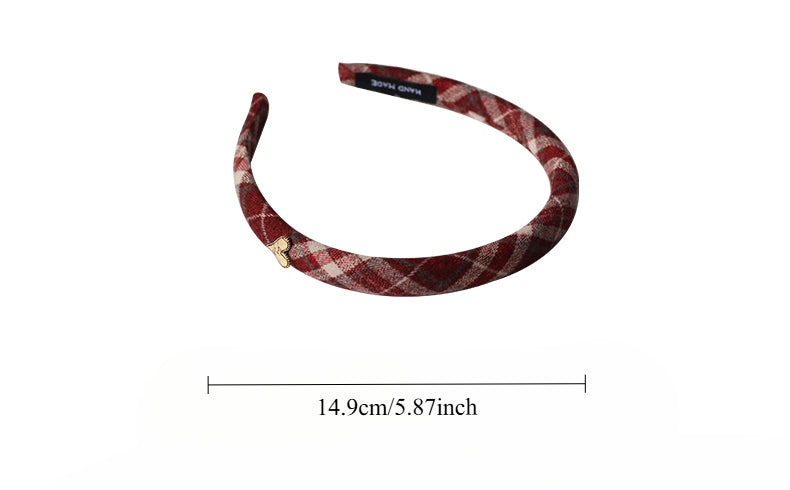 Heart Stripe Headband, High-End Hair Accessory For Various Occasions.