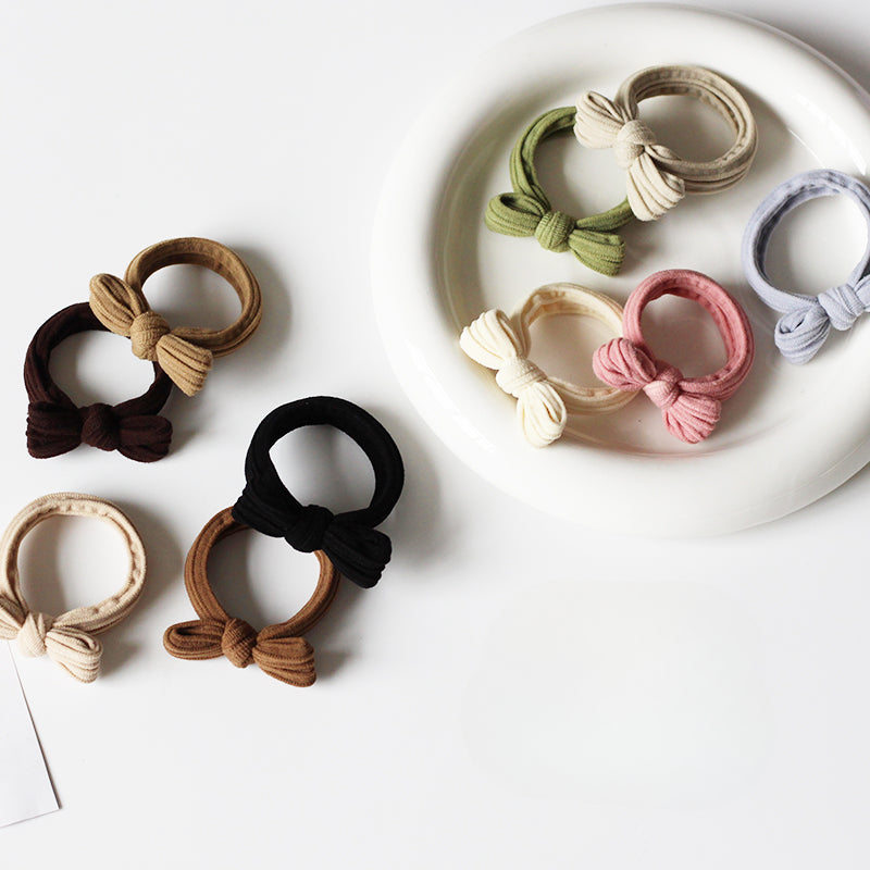 Bow Hair Tie High Elasticity Durable Hairband Simple Hair Accessory For Women Stylish Hair Rope