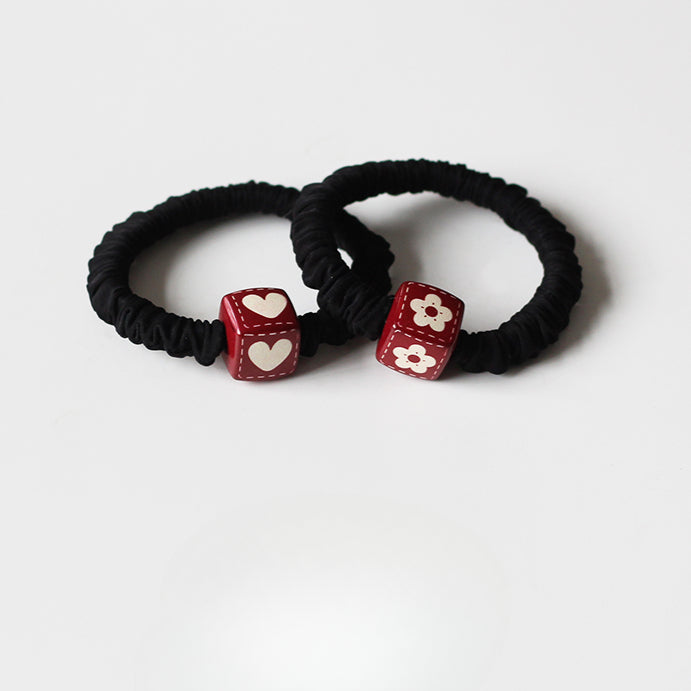 Square Hair Ties - Trendy Elegant Ponytail Elastic Bands, Thick High Elasticity Durable Hair Ties for Tying Hair