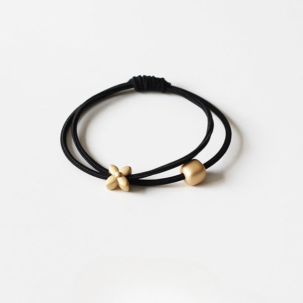Simple Double-Layer Hair Ties, High-Elasticity And Durable For Women To Tie Hair