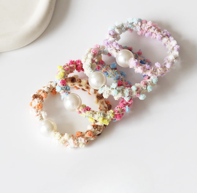 Colorful Plush Hair Tie - Women's Trendy Elegant Hair Band, 2023 New Elastic Band for Tying Hair