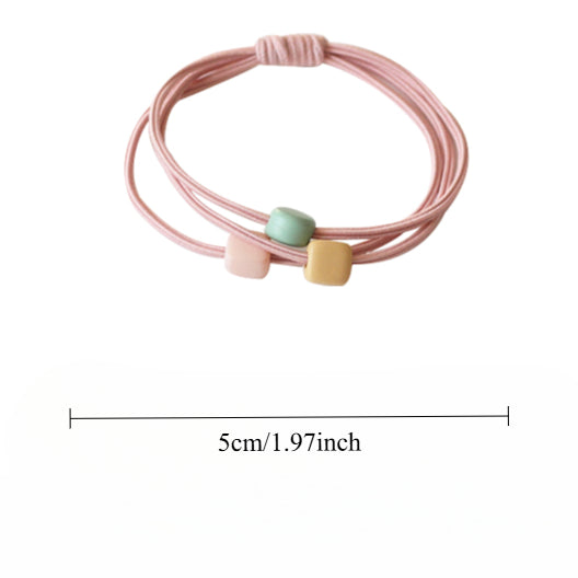 Candy Beaded Hair Tie New Cute Elegant Trendy Durable Hair Band
