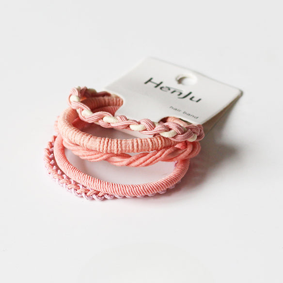 Set Of Five High-Elasticity Hair Ties, Durable And Stylish For Tying Hair