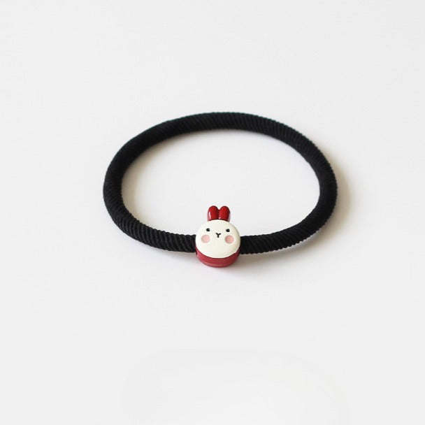 Cute Smiley Face Hair Tie - Korean Style Simple Elastic Band for Tying Hair, Girly Elastic Hair Holder