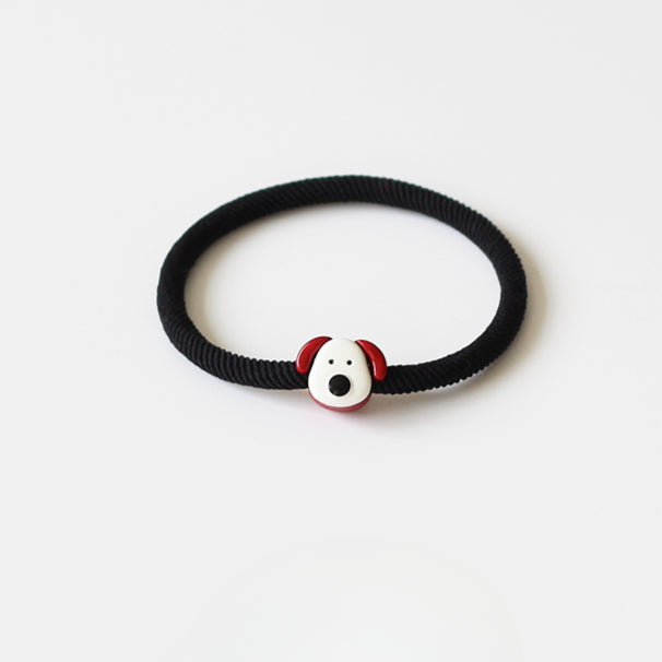 Cute Smiley Face Hair Tie - Korean Style Simple Elastic Band for Tying Hair, Girly Elastic Hair Holder