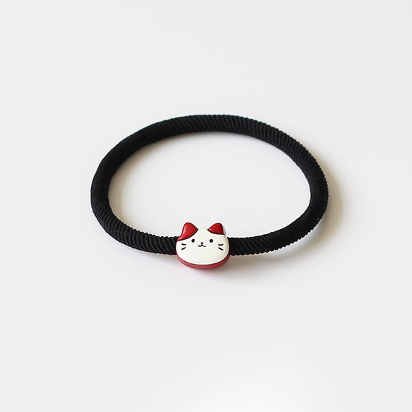 Cute Smiley Face Hair Tie - Korean Style Simple Elastic Band for Tying Hair, Girly Elastic Hair Holder