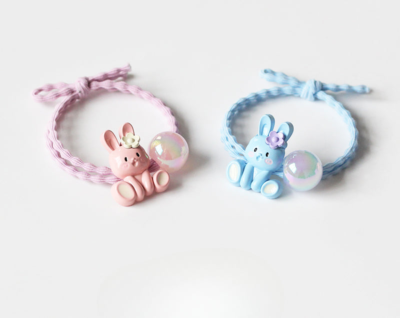 Bunny Hair Tie - Trendy Elegant Ponytail Accessory, Simple Cute Elastic Band for Tying Hair