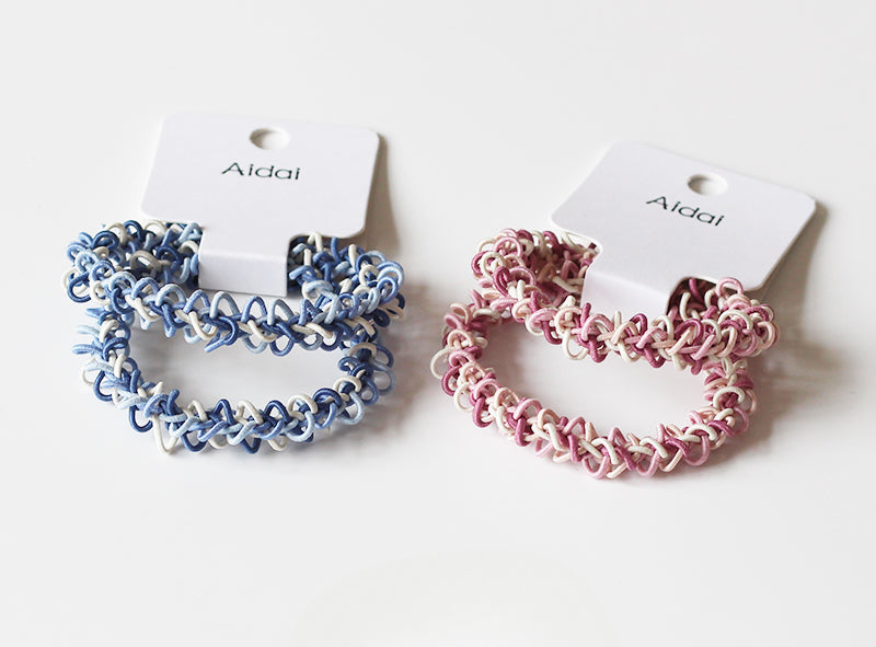 Openwork Knit Hair Ties, Durable And Stylish For Women To Style Hair