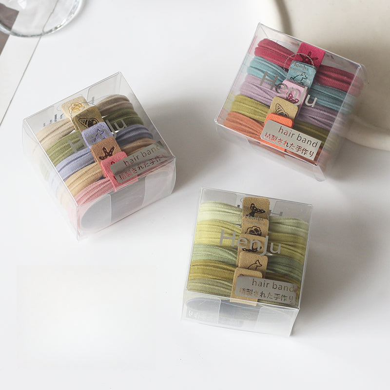 Boxed Seamless Hair Tie, Non-damaging Trendy Elastic for Women, Stylish Hairband for Ponytails and Updos