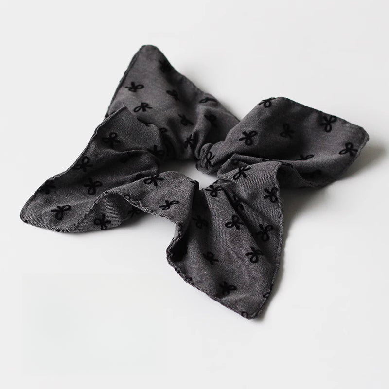 Square Scarf Bow Hair Tie, High Elasticity Durable Hair Band, 2024 New High-end Hair Loop for Tying Hair