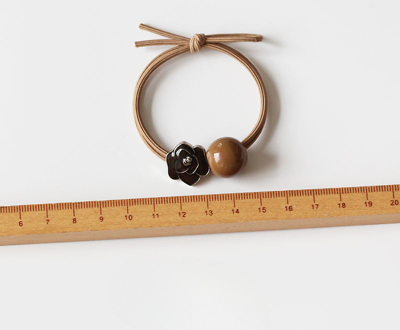 Camellia Hair Tie, High-end Hair Loop for Women, Elastic for Hairstyles