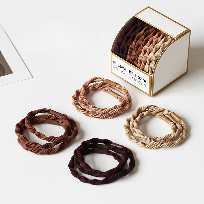 Set Of Ten Hair Ties, High-Elasticity And Durable For Women To Tie Hair