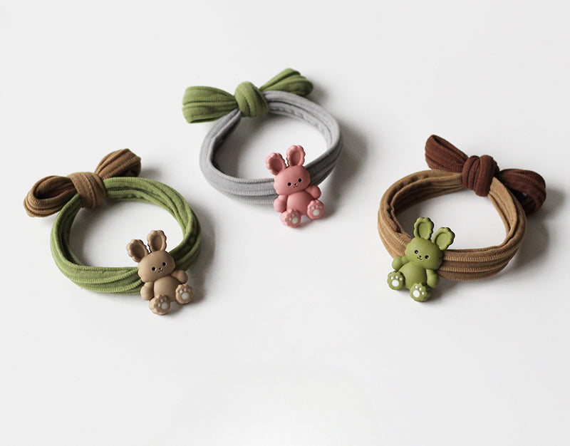 Bunny Hair Tie, 2024 New High-end Seamless Hair Loop, Cute Elastic for Women's Hairstyles