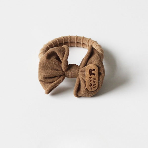 Brown Bow Hair Ties, Seamless And Stylish For Women To Tie Hair