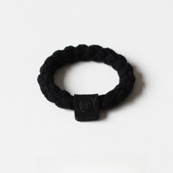 Brown small hair tie for women, trendy hairband for ponytails, high elasticity thick hair loop