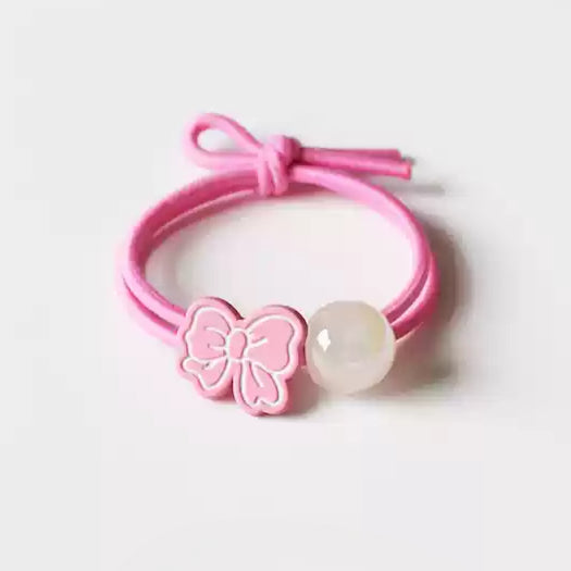 Bunny Hair Tie - Trendy Elegant Ponytail Accessory, Simple Cute Elastic Band for Tying Hair