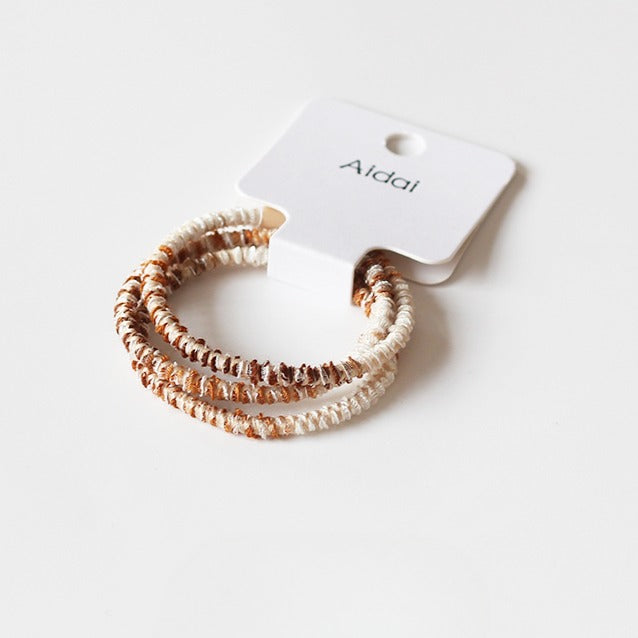 Set Of Three Hair Ties, High-Elasticity And Durable For Women To Tie Hair